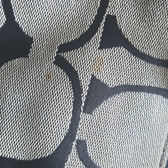 Coach Signature Canvas Shoulder Bag in Black and Gray - Picture 7 of 11